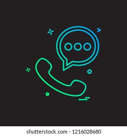 Chat icon design vector