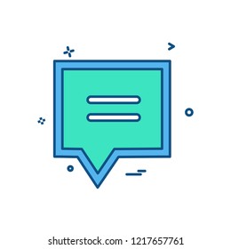 Chat icon design vector