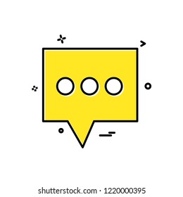 Chat icon design vector
