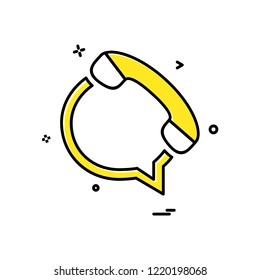 Chat icon design vector