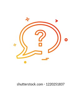 Chat icon design vector