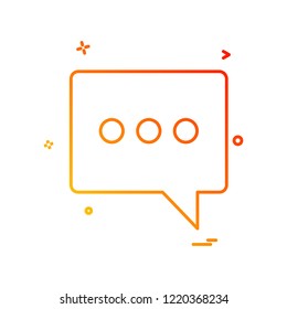 Chat icon design vector