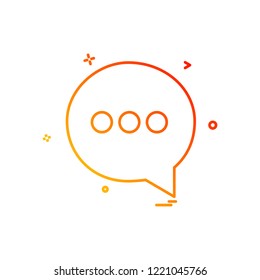 Chat icon design vector