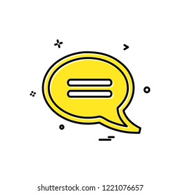 Chat icon design vector