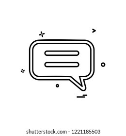 Chat icon design vector