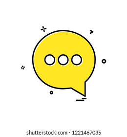 Chat icon design vector