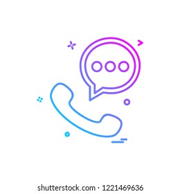 Chat icon design vector
