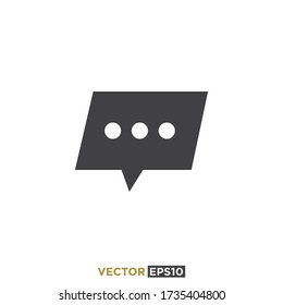 Ilustración del vector de diseño de iconos de chat