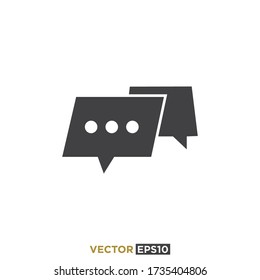 Ilustración del vector de diseño de iconos de chat