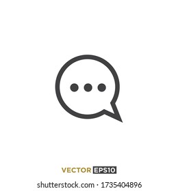 Ilustración del vector de diseño de iconos de chat