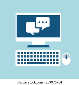 chat icon design, vector illustration eps10 graphic 