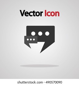 Chat icon design, vector illustration image.