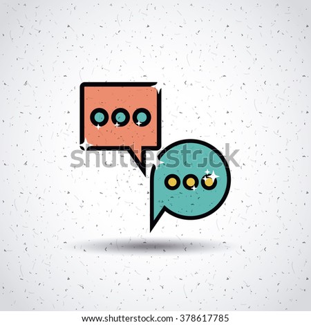 chat icon design, vector illustration eps10 graphic 