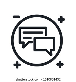 chat icon design vector in the white background