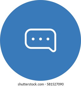 Chat icon. Dialog box vector