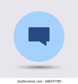 Chat icon. Dialog box vector