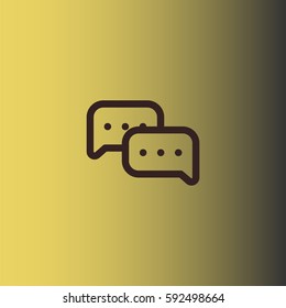 Chat icon. Dialog boxes vector