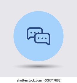 Chat icon. Dialog boxes vector