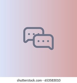 Chat icon. Dialog boxes vector