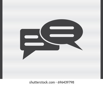 Chat icon with dialog clouds vector