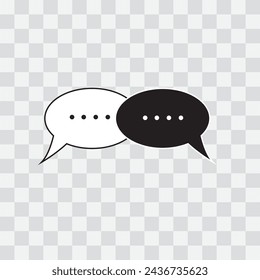 Chat icon, dialog icon, message icon. Text message icon.  simple flat vector illustration for web site, mobile app.