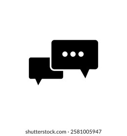 Chat icon, dialog symbol. vector Chat bubble trendy style illustration for web and app..eps
