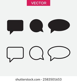 Chat icon, dialog symbol. vector Chat bubble simple trendy style illustration for web and app..eps