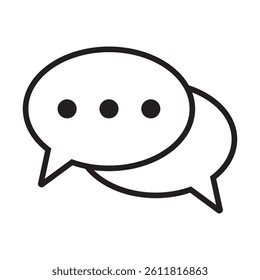 Chat icon. Dialogue icon. Speech bubble icon.