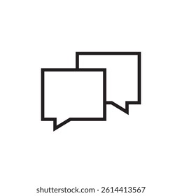 chat icon editable outline stroke vector eps
