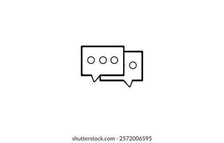 Chat icon editable vector image for use.