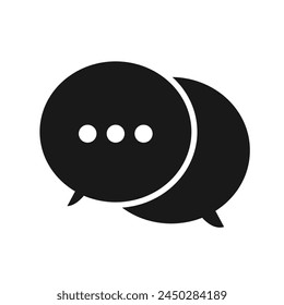 chat Icon. feedback icon or logo isolated sign symbol vector illustration - high quality black style vector icons. Vector illustration. Eps file 412.