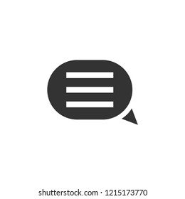 Chat. Icon Flat
