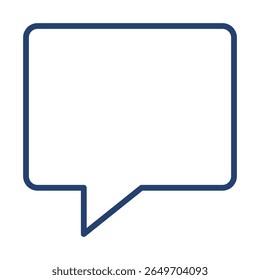 Icono de chat Ilustración plana Esquema Logo