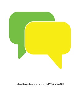 chat icon. flat illustration of chat vector icon for web
