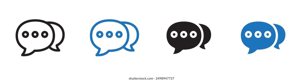 chat icon Flat illustration vector