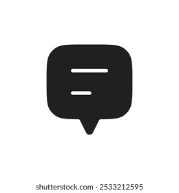 Chat icon Flat line illustration