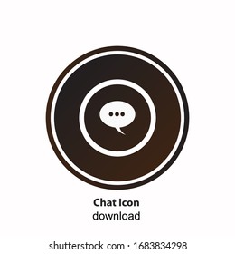chat Icon flat modern design