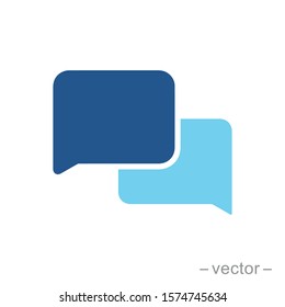 Chat icon in flat style isolated. Vector Symbol illustration.