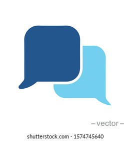 Chat icon in flat style isolated. Vector Symbol illustration.