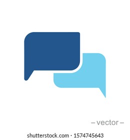 Chat icon in flat style isolated. Vector Symbol illustration.