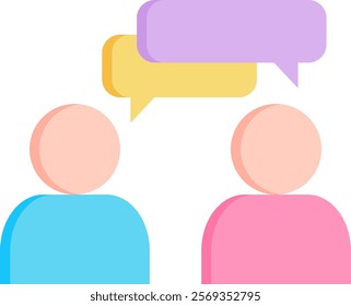 Chat Icon Flat Vector Illustration