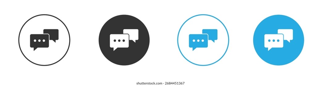 Chat-Symbol. Entwurfsvorlage für Grafiksymbol