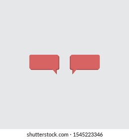chat icon graphic element Illustration template design