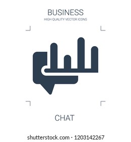 chat icon. high quality filled chat icon on white background. from business collection flat trendy vector chat symbol. use for web and mobile