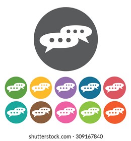 Chat Icon icons set. Vector Illustration eps10