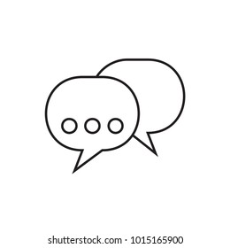 chat icon illustration isolated vector sign symbol