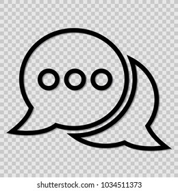 chat icon illustration isolated vector sign symbol