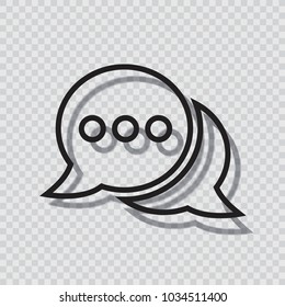 chat icon illustration isolated vector sign symbol