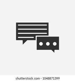 Chat icon illustration isolated vector sign symbol