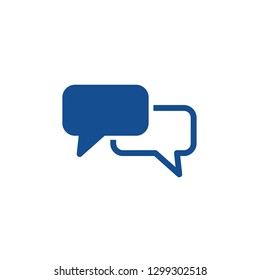 chat icon illustration isolated vector sign. Vector illustration isolated on white.
